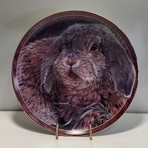 "Fuzzball" Bunny Tales Collector's Plate by Bradford Exchange